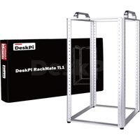 DeskPi RackMate TL1 Rackmount, 10U Open Frame Network Rack for 10" IT Network, Audio and Video Device