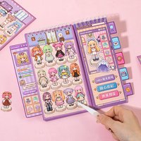 20 Pcs Cartoon Pixel Die Cut Sticker Book DIY Journal Planner Decorative Scrapbooking Stickers for Laptop Student Stationery