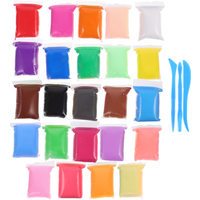 24 Bags Color Clay Air-Dried Clay Set Ultra Light Plastic Clay With Carving Tools DIY Crafts Gifts For Friends DIY For Children