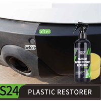 Car Plastic Restorer Back To Black Gloss Auto Plasitc Parts Repair Spray HGKJ S24 50ml Exterior Renovator Car Cleaning