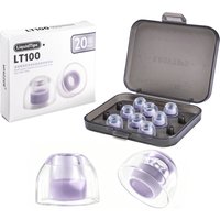 WHIZZER EasyTips LT100 Liquid Silicone Ear Tips XS/S/M/L Size 1 Box (4 Pairs) Clear Sound Quality with Free Storage Case