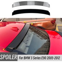 For 2005-2012 BMW 3 Series E90 318i 320i Car Rear Window Roof Spoiler Wings Bodykit Black Carbon Tuning Accessories