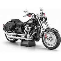 Remote Start Spray 1:6 Harley Davidson Softail Fat Boy American Motorcycle Alloy Metal Diecast Model Computer Desktop Ornaments