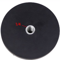 D135/88/66/43mm 1/4 Flat and Bolt Magnetic Base Rubber Coated Neodymium Pot Magnets Suction Cup Mounting Bracket Camera