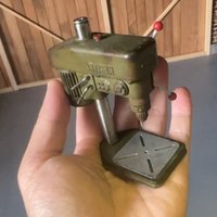 Vintage Bench Drill Handmade Static Scene Decoration for 1/14 Tamiya RC Truck 1/10 Crawler Car Traxxas TRX4 Defender AXIAL SCX10
