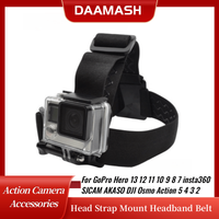 Head Strap Mount Headband Belt For GoPro Hero 13 12 11 10 9 8 7 insta360 SJCAM AKASO DJI Osmo Action 5 4 3 2 Camera Accessories