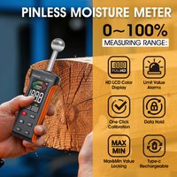 BT-5000T Moisture Tester with Colour LCD Screen and Alarm Function for Walls,Wood,Building Materials,20-40 mm Analytical Depth