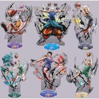 One Piece Monkey D. Luffy Sanji Nami Zoro Acrylic Cute Cartoon Signboard Anime Peripheral Articuno Desktop Card Display Stand