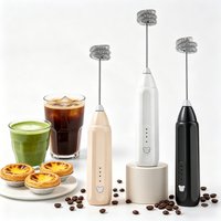 Kitchen Rechargeable Milk Frother Handheld - Frother Wand, Drink Mixer, Electric Whisk Frother, for Cappuccinos Matcha Gift Idea