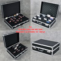 PSA BGS CSG CGC SGC graded slab guard Storage Lockable Carrying case box Magnetic holder for pokemon nba TCG MTG Trading Cards