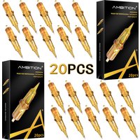 20pcs Ambition Tattoo Cartridge Needle 1 3 5 7 9 11 13 14 15 RL RM RS M1 For Tattoo Machine Pen Needle Accessories #12