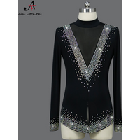 2026 New Latin Dancewear Mens Dance Competition Party Costume Crystal Sports Clothes Samba Practice Wear Ballroom Man Prom Skirt
