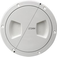 5 Inch Round Deck Inspection Access For Hatch Cover Plastic White Boat Screw Out Deck Inspection Plate For Boat