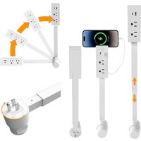 Adjustable Length Electrical Outlet Extender EU US UK Plug Stretchable Plug Power Outlets Extender 180° 360° Retractable Socket