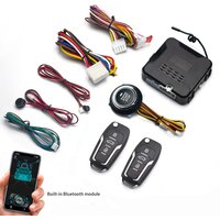 12V Car Alarm Universal Auto Start Stop System Remote Mobile Bluetooth App Control Engine Ignition Autostart Kit Push Accessory