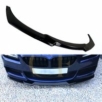 3Pcs Gloss Black CS Style Front Bumper Lip Splitter For BMW 6 Series F06 F12 F13 640i 650i 640d M Sport 2012-2018 Tuning Bodykit