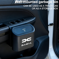 For Dacia Duster Logan Sandero Jogger Spring Stepway Dokker MCV key ring Portable Hanging Car Trash Can Interior Accessories