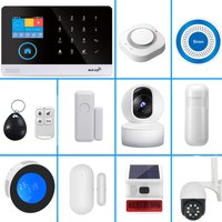 PGST home alarm system, door detector, outdoor solar alarm, door and window/motion sensor, 433MHz, GSM, wireless, anti-theft