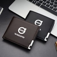 Leather Car Driver License Credit Card Holder Business Wallets For Volvo Rdesign AWD C30 C70 S40 S70 S80 S90 V40 V50 V60 V70 V90