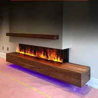 Embedded Living Room TV Cabinet Decorative French Electronic Fireplace Core Flame Humidifier Atomizing Fireplace Simulated Fire