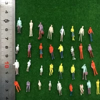 100pcs/lot architecture model n scale figure in ho train layout plastic materials 1/150