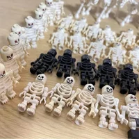 Skeleton Army Building Blocks Halloween Mini Figure Set with Bone Ninja Warriors for DIY Horror Scenes and Collectible Displays