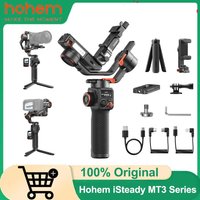 Hohem iSteady MT3/MT3 Pro/MT3 Pro Kit AI Camera Gimbal Stabilizer with CCT RGB Fill Light Touch Screen for DSLM/Phone/Action Cam