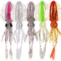 1Pcs 10/12/15cm Soft Fishing Lure 5 Color Silicone Swimbait Fishing Bait Artificial Squid Baits Accessories
