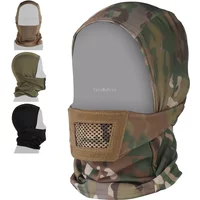 Tactical Balaclava Mesh Mask Breathable Hunting Hiking Cycling Sports Headgear CS Shooting Full Face Protection Helmet Liner Cap