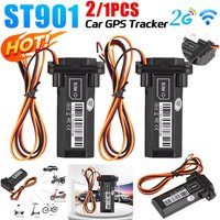 1-3PC 2G Mini Tracker ST-901L Waterproof Builtin Battery GPS for Car vehicle gps device motorcycle with online tracking software