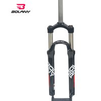 BOLANY-Mountain Bike Fork, Aluminum Alloy, Mechanical, Straight Tube, Shoulder Control, Shock Absorber, 100mm Stroke, 24in Fork