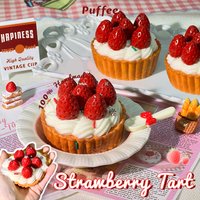 Strawberry Tart Food-grade Silicone Squishy, Creamy Soft Adhesive Toy, Taba Squishy, Happy Game Pinching Bread Toy