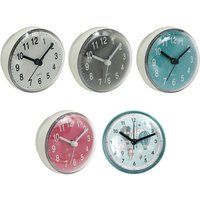 Mini Sucker Wall Clock Bathroom Anti-Fog Waterproof 7cm Kitchen Toilet Small Quartz Table Clock