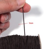 50M 1mm Round Elastics Bungee Shock Cord Elastic Rope Rubber Band Strap String DIY Jewelry Making Bracelets Necklaces Supplies