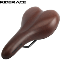 Bicycle Saddle Vintage ComfortableThicken Soft Shock Absorption Bike Seat PU Leather Sponge Shockproof Mountain Cycling Cushion