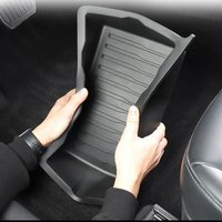 Underseat Storage Box for Tesla Model Y Seats Drawer TPE Hidden Storage Tray Push Pull Car Organizer Car Interior Accessories