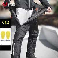 Zimowe spodnie motocyklowe Męskie spodnie motocyklowe z mechanizmem szybkiego uwalniania Wbudowane ochraniacze CE Ciepłe wodoodporne spodnie motocrossowe terenowe