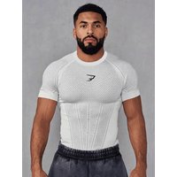 New Men's Quick-Dry Top Breathable Elastic Fitness T-shirt Short Sleeve Summer Print Compression Shirt Men Gym Running T-shirt
