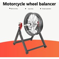 Motorcycle Wheel Balancer Truing Stand Steel High Stability Foldable Portable For 5-Inch Width X 23-Inch Diameter Fits Most Motorcycle Wheels