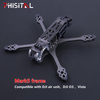 PhiSital Mark5 HD 225mm Carbon Fiber FPV Frame Kit 5inch for Digital O3 air RC Quadcopter FPV Racing Drone BN220 GPS DIY parts