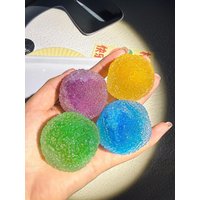 Slushie Sensory Squeeze Ball 1PC Reusable Crunchy Crackling Fidget Toy for Anxiety Stress Relief in School and Home