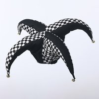 Court Jester Hat Adult Harlequin Clown Jester Circus Costume Hat Ren Faire Festival Accessories with Bells