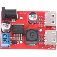 Dc 9V 12V 24V 36V to 5V 3A Double USB Charge DC-DC Step-down Converter Car Charging Solar 3A Voltage Regulated Power Module