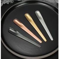 Tea Spoon Stainless Steel Flat Espresso Dessert Small Coffee Scoop Mixer Stirring Bar Kitchen Tableware