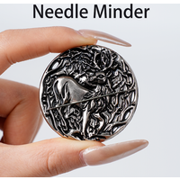 DIY Vintage Metal Suction Needle Holder Magnetic Sewing Tool Storage Handmade Accessory for Sewing Machines