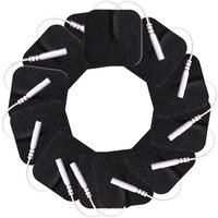 Black 5*5cm TENS Pulse Muscle Stimulator EMS Low-frequency Massager Physiotherapy Electrode Massage Pad Self-adhesive Gel Patch