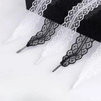 Women's Lace-up Shoelaces For Casual Shoes Shoe Accessories For Sneakers Lace Flat Shoelace Black And White Shoelaces