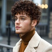 Men's African Curly Wig 10inch Short Style Synthetic Hair, Made from High-Temperature Fiber, Perfect for Daily Use and Men's Cosplay