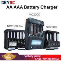 SKYRC NC2500 Battery Charger NC2500 Pro / NC2200 for AA AAA Nimh Universal Rechargeable BT LCD Smart Battery Charger