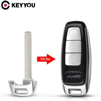 KEYYOU Smart Insert Emergency Car Key Blade Remote Fob For Audi A3 A4 A5 Sportback Quattro SQ7 Q5 Q7 Q8 TT A8L 2019 2020 2021